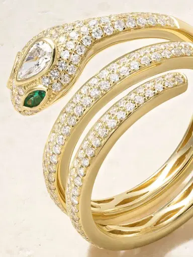 Anita Ko 18-karat Gold, Diamond And Emerald Ring | Thumbnail 4 Anita Ko 18-karat Gold, Diamond And Emerald Ring | Thumbnail 4
