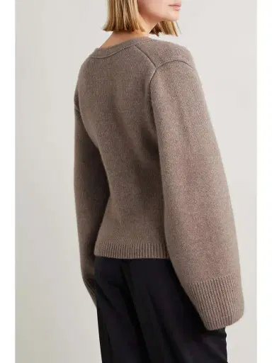 Khaite Scarlet Cashmere-blend Cardigan - x large | Thumbnail 4