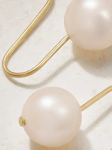 Mateo 14-karat Gold Pearl Earrings | Thumbnail 3
