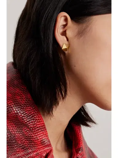 Valentino Garavani Rockstud Gold-tone Earrings | Thumbnail 2