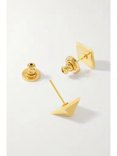 Valentino Garavani Rockstud Gold-tone Earrings | Thumbnail 3