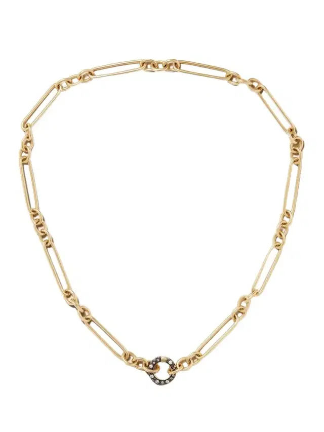 Trombone Rhodium-plated 14-karat Recycled Gold Diamond Necklace