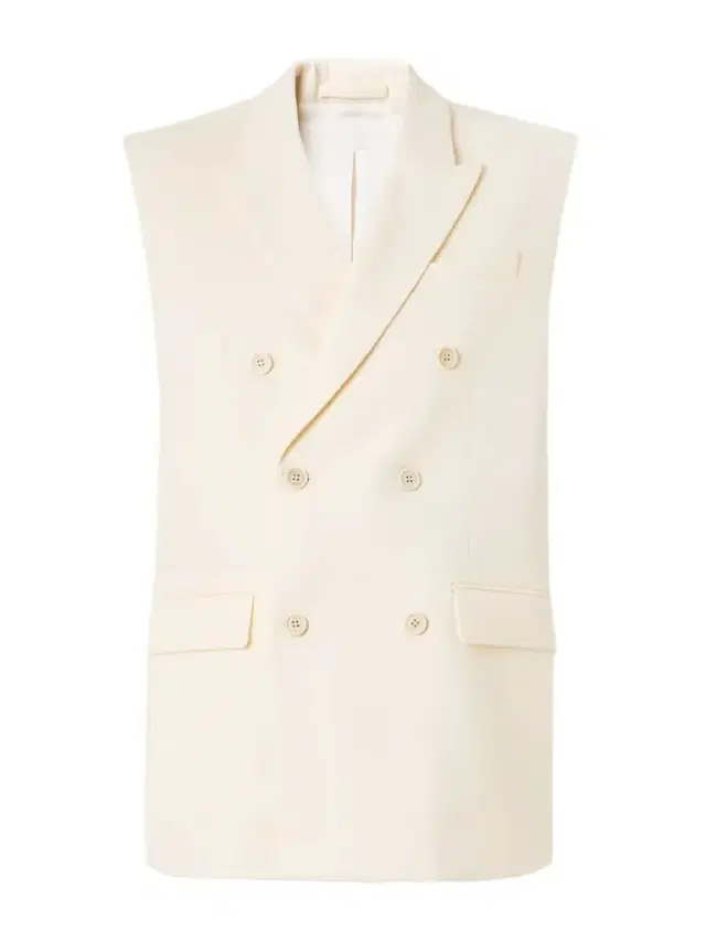 Double-breasted Wool Vest - x large