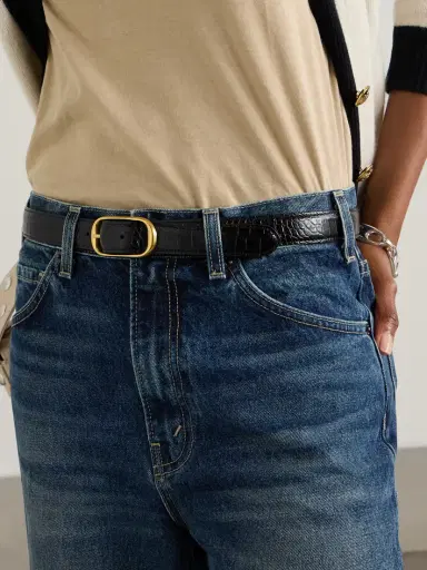 Nili Lotan Reine Croc-effect Leather Belt | Thumbnail 2 Nili Lotan Reine Croc-effect Leather Belt | Thumbnail 2