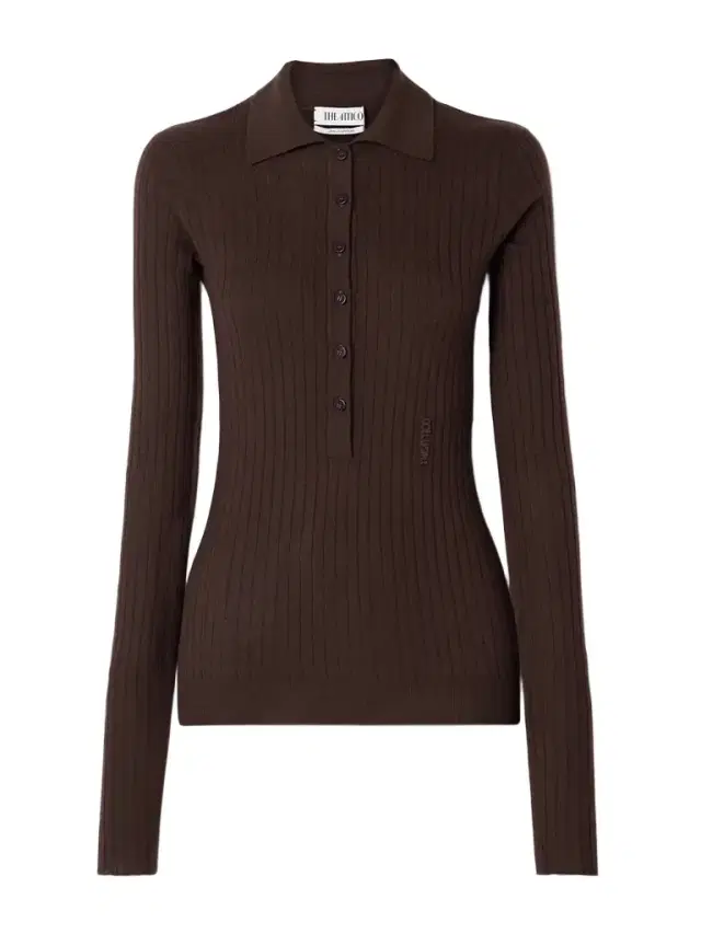 Ribbed Cashmere Polo Shirt