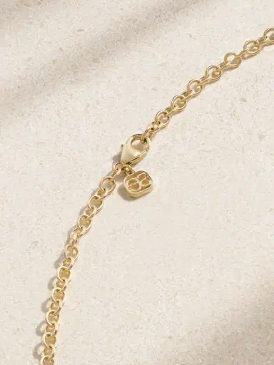 Sydney Evan Icon Combo 14-karat Gold, Diamond And Enamel Necklace | Thumbnail 3