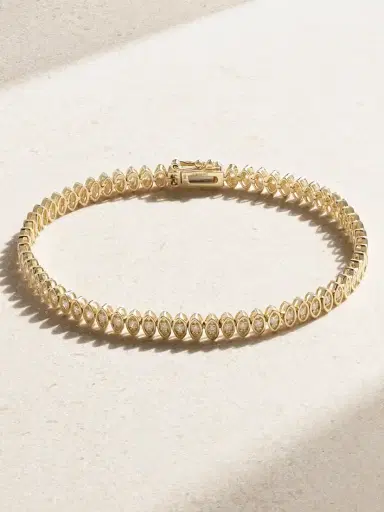 Sydney Evan Evil Eye 14-karat Gold Diamond Bracelet | Thumbnail 1