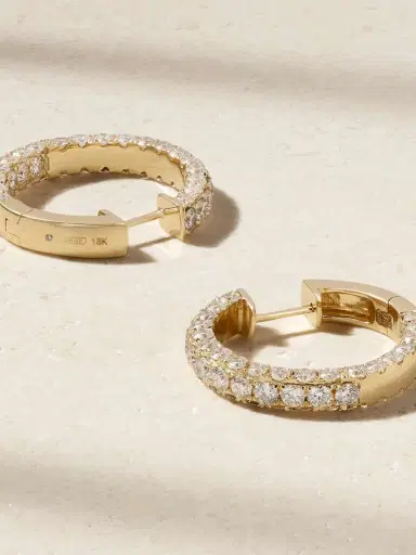 SHAY 18-karat Gold Diamond Earrings | Thumbnail 3 SHAY 18-karat Gold Diamond Earrings | Thumbnail 3