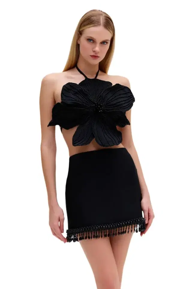 PatBo HAND-BEADED FLOWER TOP (EXCLUSIVE)