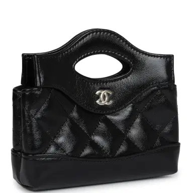 Chanel Chanel Micro 31 Shopper Black Shiny Lambskin Light Gold Hardware | Thumbnail 2 Chanel Chanel Micro 31 Shopper Black Shiny Lambskin Light Gold Hardware | Thumbnail 2
