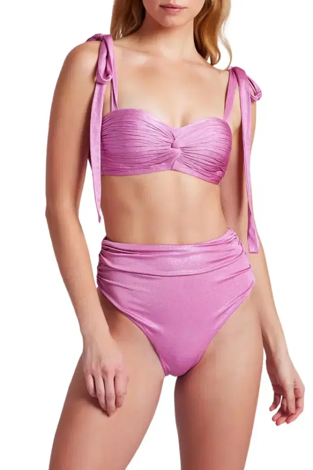 PatBo Metallic Jersey Bikini Bottom (FINAL SALE)
