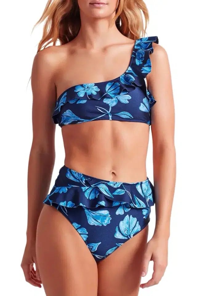 PatBo Nightflower High Waist Bikini Bottom (FINAL SALE)