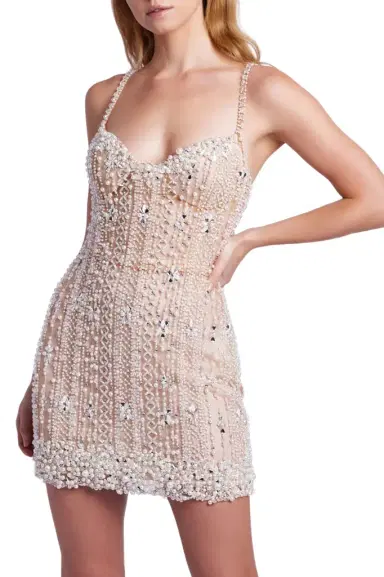 PatBo Pearl-Beaded Cocktail Dress (FINAL SALE) | Thumbnail 1 PatBo Pearl-Beaded Cocktail Dress (FINAL SALE) | Thumbnail 1