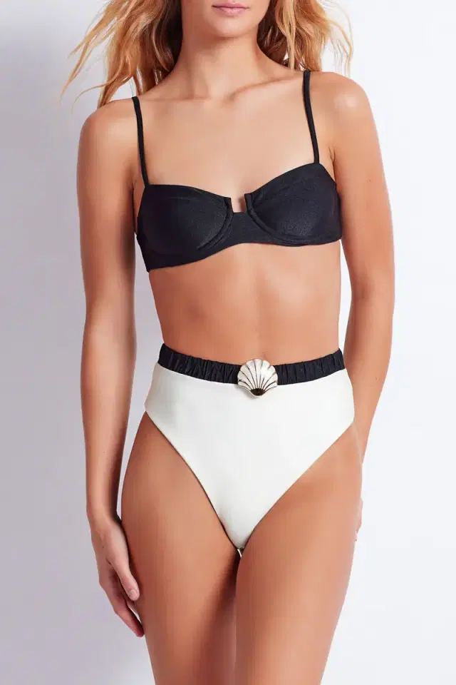 PatBo SEASHELL HIGH CUT BIKINI BOTTOM (FINAL SALE)