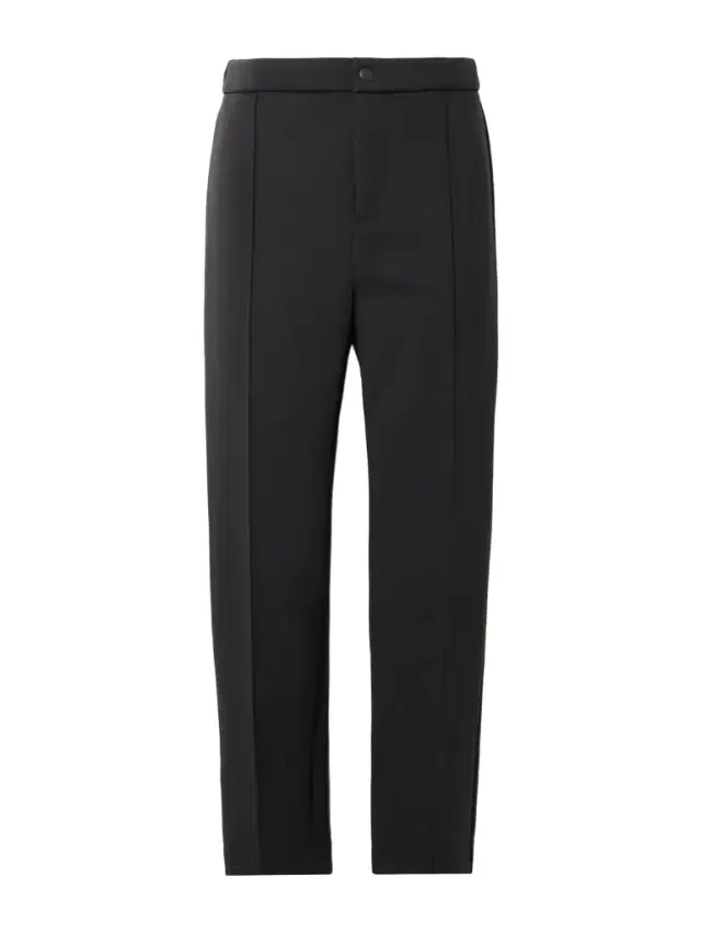 Cropped Stretch-ponte Straight-leg Pants