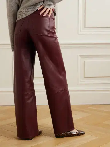 Loulou de Saison Figari Paneled Leather Wide-leg Pants - x large | Thumbnail 3 Loulou de Saison Figari Paneled Leather Wide-leg Pants - x large | Thumbnail 3