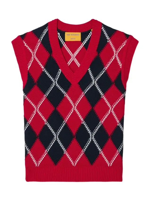 Argyle Cotton-jacquard Vest