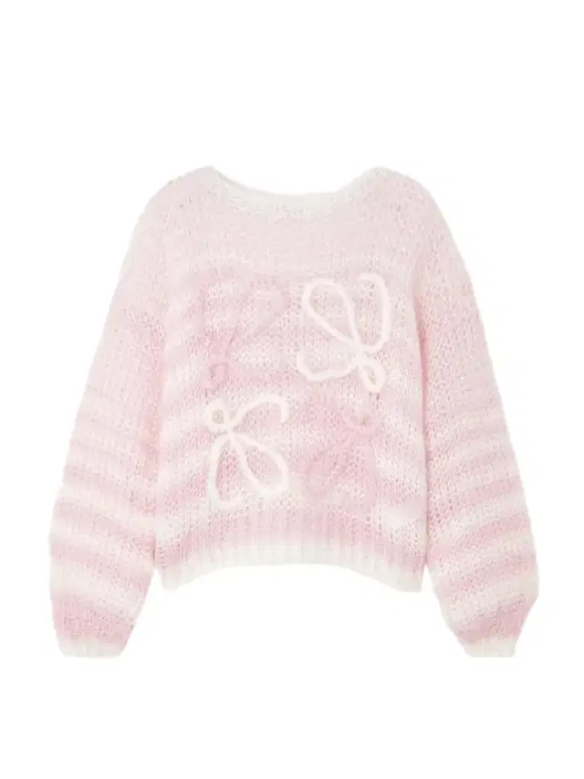 Anagram Striped Mohair-blend Sweater