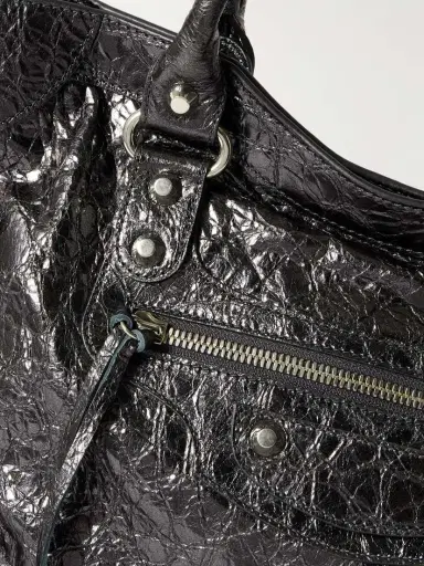Balenciaga Le City Medium Textured-leather Tote | Thumbnail 4