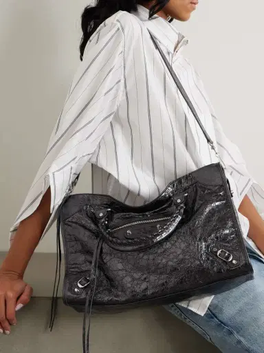 Balenciaga Le City Medium Textured-leather Tote | Thumbnail 6