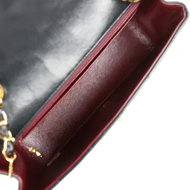 Chanel Vintage Chanel Small Diana Flap Bag Black Lambskin Gold Hardware | Thumbnail 8 Chanel Vintage Chanel Small Diana Flap Bag Black Lambskin Gold Hardware | Thumbnail 8