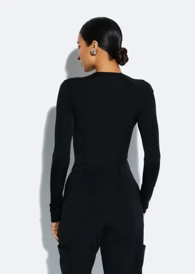 Lapointe Jersey Asymmetrical Ruched Top | Thumbnail 2