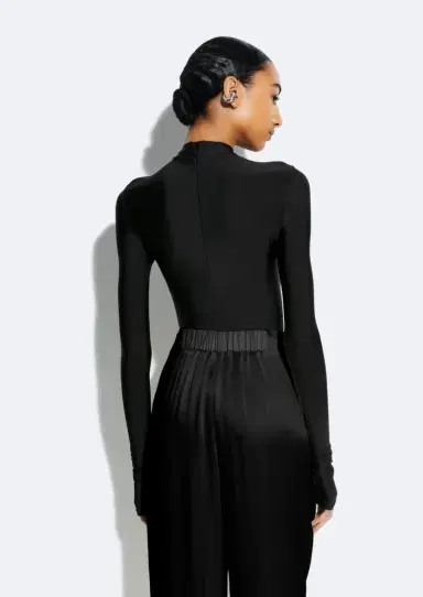Lapointe Jersey Mock Neck Bodysuit | Thumbnail 2
