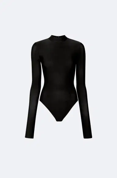 Lapointe Jersey Mock Neck Bodysuit | Thumbnail 3