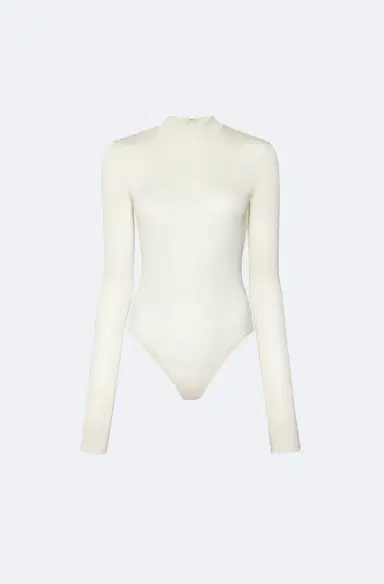 LAPOINTE Jersey Mock Neck Bodysuit | Thumbnail 3 LAPOINTE Jersey Mock Neck Bodysuit | Thumbnail 3