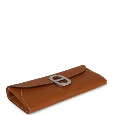 HERMÈS Hermes Chaine d'Ancre Wallet to Go Gold Epsom Palladium Hardware | Thumbnail 6