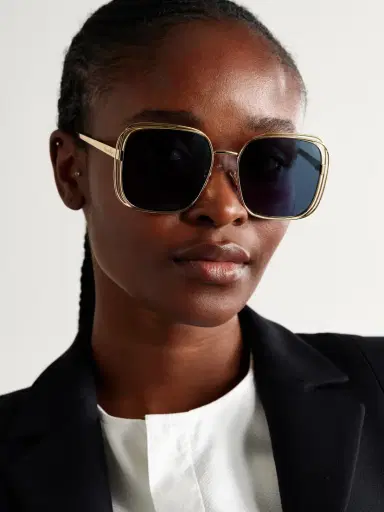 DIOR Eyewear Fildior S1u Oversized Square-frame Gold-tone Sunglasses | Thumbnail 2 DIOR Eyewear Fildior S1u Oversized Square-frame Gold-tone Sunglasses | Thumbnail 2