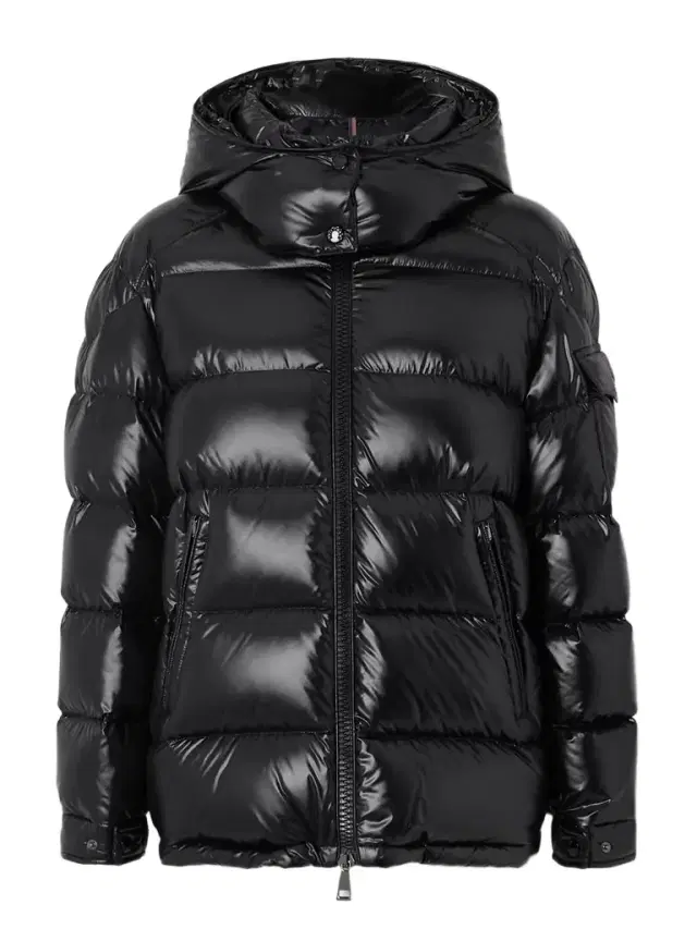 Maire Hooded Quilted Glossed-shell Down Jacket