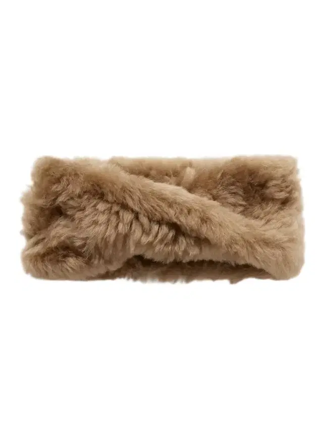 Twist-front Shearling Headband