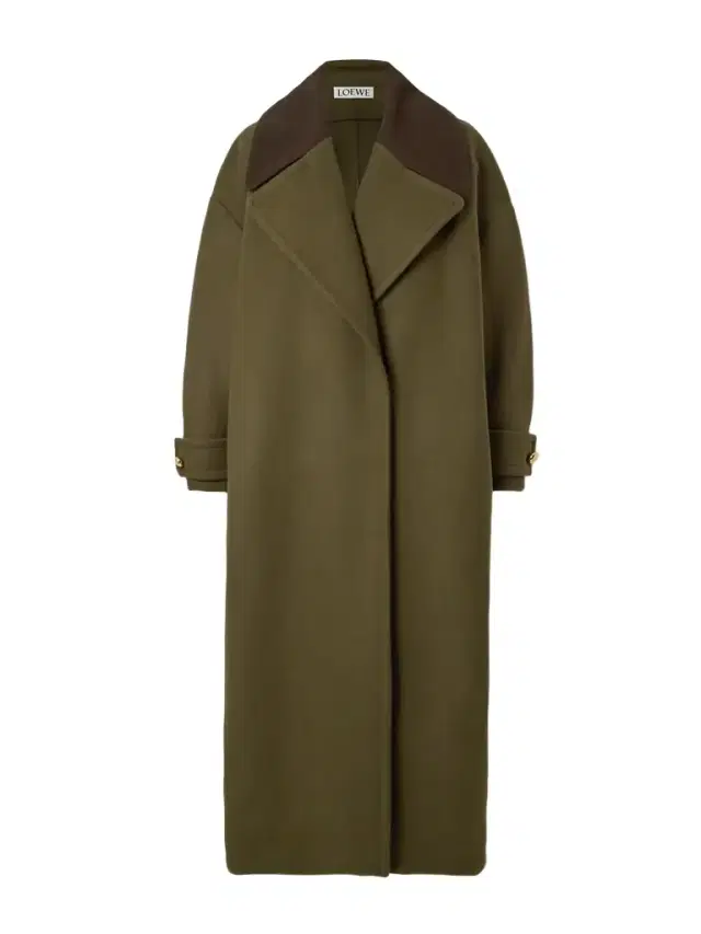 Pebble Cotton Corduroy-trimmed Wool Coat