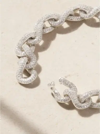 SHAY Infinity Link 18-karat White Gold Diamond Bracelet | Thumbnail 3 SHAY Infinity Link 18-karat White Gold Diamond Bracelet | Thumbnail 3