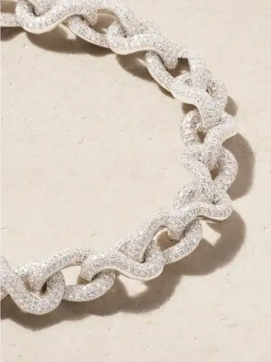 SHAY Infinity Link 18-karat White Gold Diamond Bracelet | Thumbnail 4 SHAY Infinity Link 18-karat White Gold Diamond Bracelet | Thumbnail 4