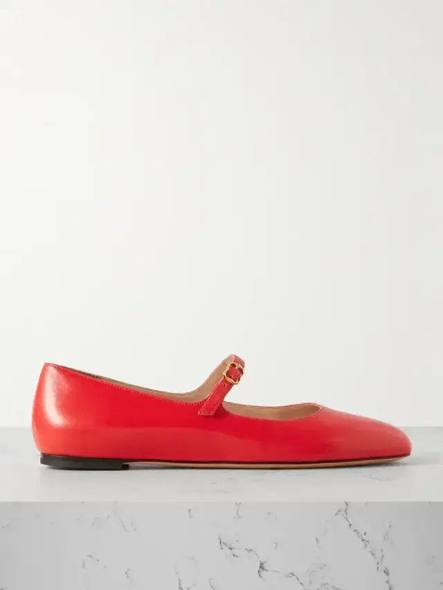 Banya Leather Mary Jane Ballet Flats