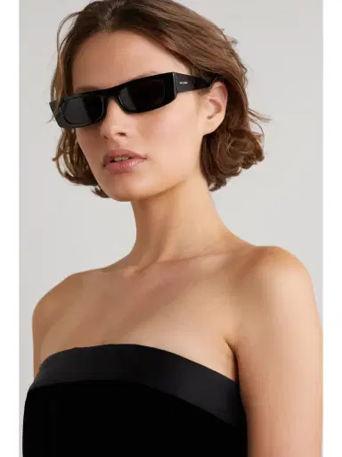 Saint Laurent Eyewear Rectangular-frame Acetate Sunglasses | Thumbnail 2 Saint Laurent Eyewear Rectangular-frame Acetate Sunglasses | Thumbnail 2