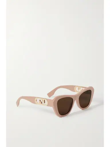 FENDI EYEWEAR O'lock Cat-eye Acetate And Gold-tone Sunglasses | Thumbnail 3
