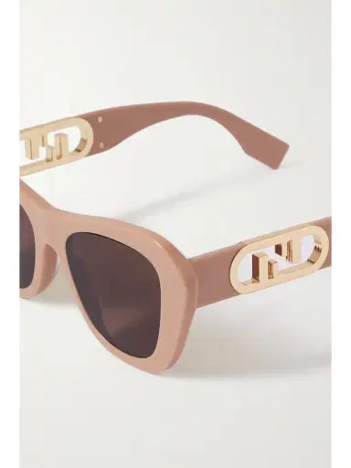 FENDI EYEWEAR O'lock Cat-eye Acetate And Gold-tone Sunglasses | Thumbnail 4