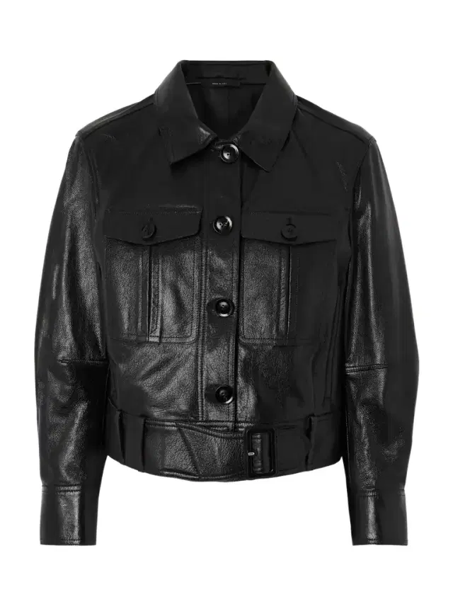 Cropped Leather Jacket