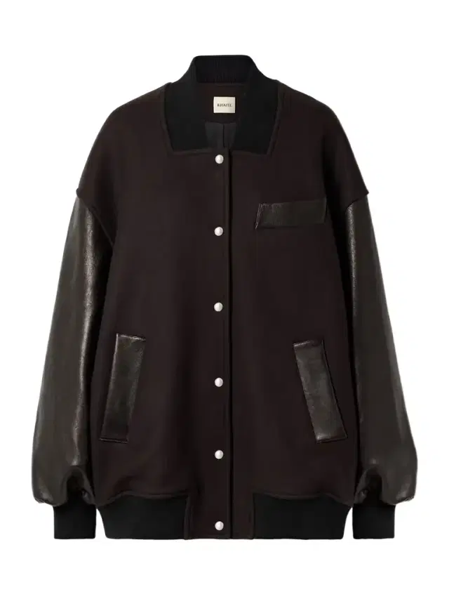 Spencer Wool-blend Felt And Leather Bomber Jacket