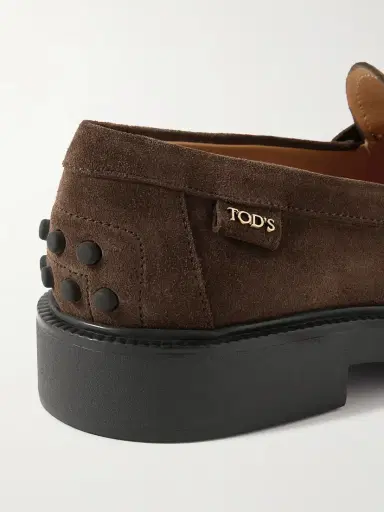 Tod's Mocassino Suede Loafers | Thumbnail 4