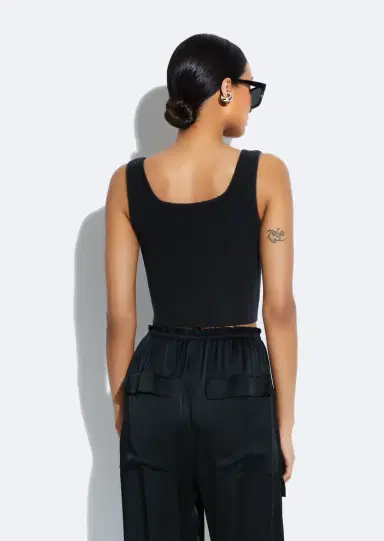 LAPOINTE Merino Cropped Tank | Thumbnail 2 LAPOINTE Merino Cropped Tank | Thumbnail 2
