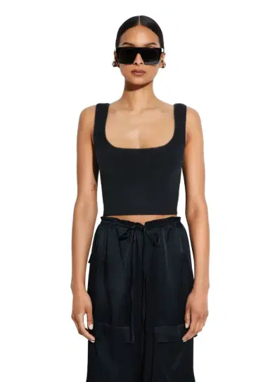 LAPOINTE Merino Cropped Tank | Thumbnail 1 LAPOINTE Merino Cropped Tank | Thumbnail 1