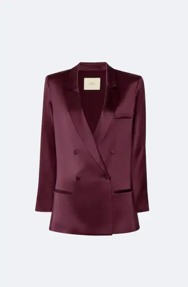 Lapointe Satin Double Breasted Blazer | Thumbnail 3 Lapointe Satin Double Breasted Blazer | Thumbnail 3