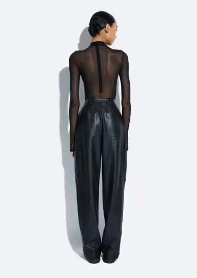 Lapointe Stretch Faux Leather Tapered Trouser | Thumbnail 2 Lapointe Stretch Faux Leather Tapered Trouser | Thumbnail 2