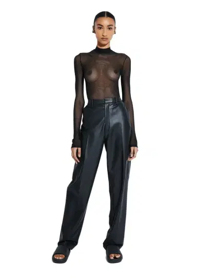 Lapointe Stretch Faux Leather Tapered Trouser | Thumbnail 1 Lapointe Stretch Faux Leather Tapered Trouser | Thumbnail 1