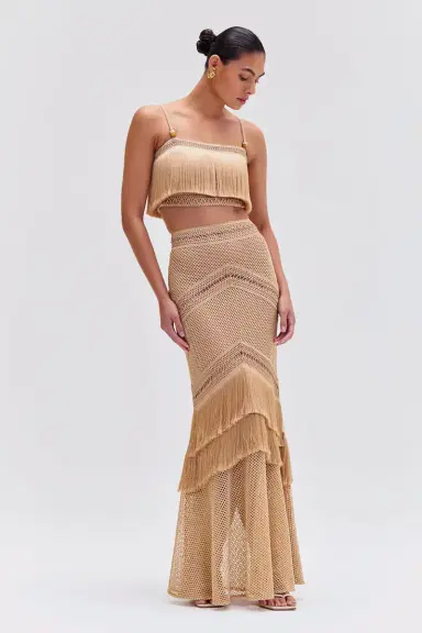 PatBo SLEEVELESS FRINGE CROPPED TOP | Thumbnail 2
