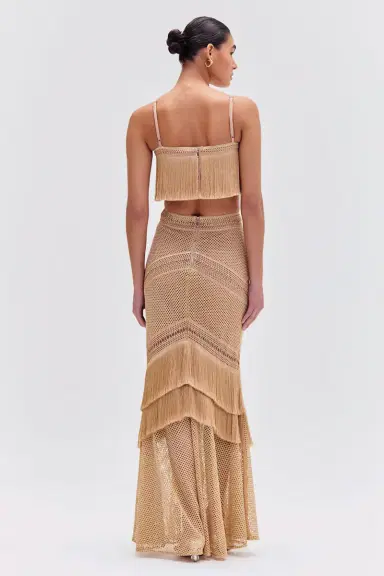 PatBo SLEEVELESS FRINGE CROPPED TOP | Thumbnail 3